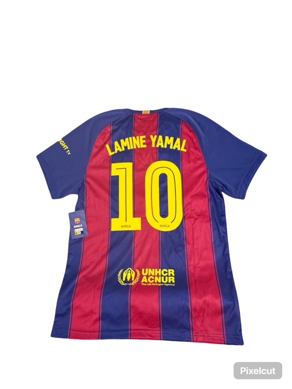 FC Barcelona Lamine Yamal #10 Jersey Mens Medium Blue Red Soccer Shirt New - Picture 7 of 7